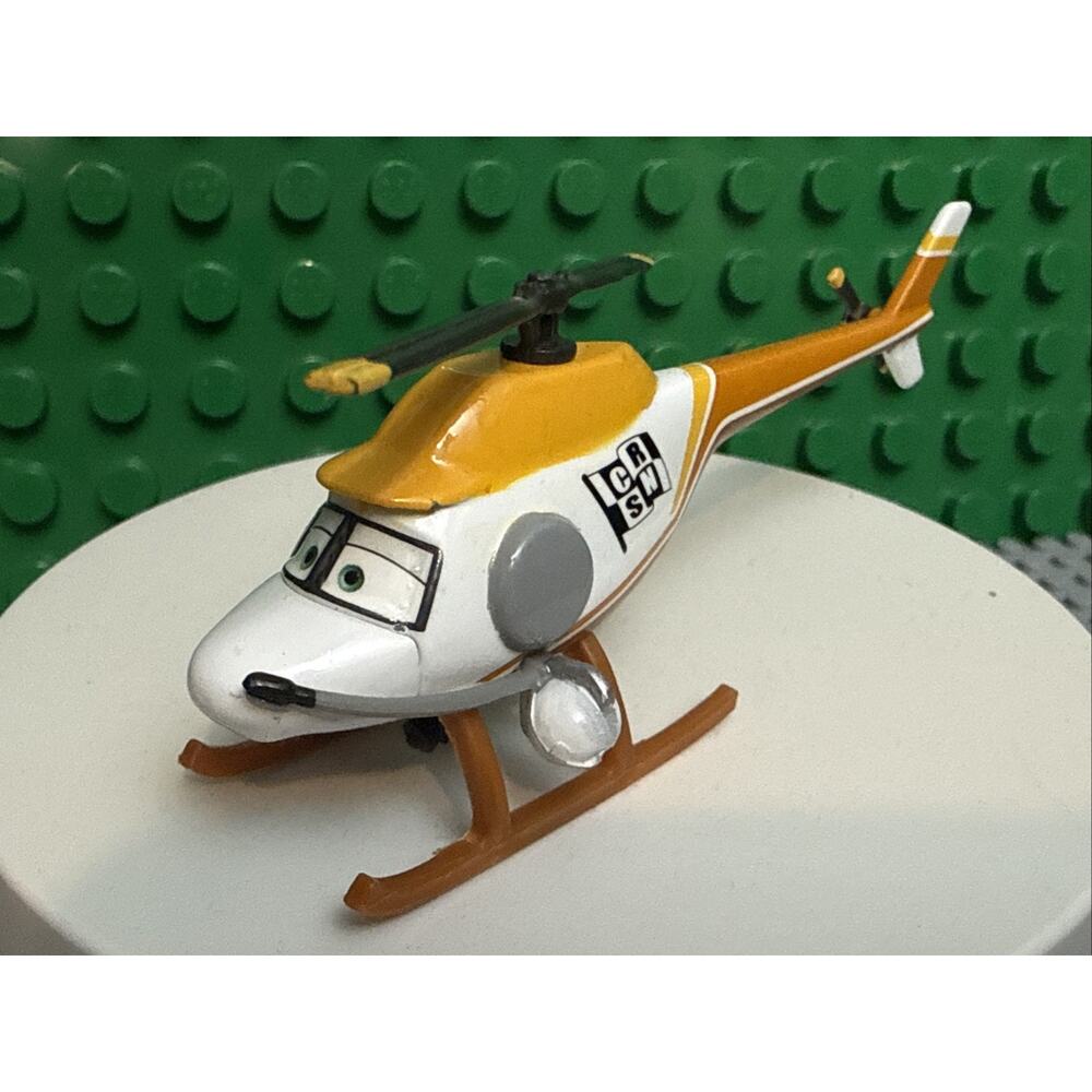 Disney Pixar Cars Ron Hover Yellow Helicopter Metal Series Mattel